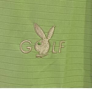 NWT Green Playboy Golf Polo Shirt  Moisture Wick Quick Dry Sun Protect X-LRG